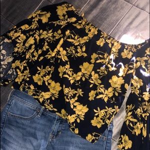 Off the shoulder crop top